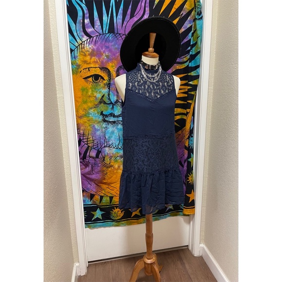 🌈 Lovely blue lace patchwork dress - Picture 10 of 10